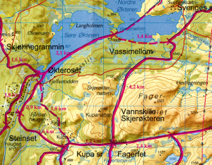 Løype Vassimellom - Eggedalsløypa